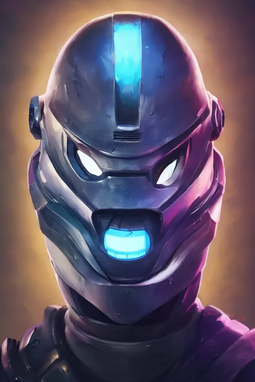 Image similar to epic mask helmet robot ninja portrait stylized as fornite style game design fanart by concept artist gervasio canda, behance hd by jesper ejsing, by rhads, makoto shinkai and lois van baarle, ilya kuvshinov, rossdraws global illumination radiating a glowing aura global illumination ray tracing hdr render in unreal engine 5