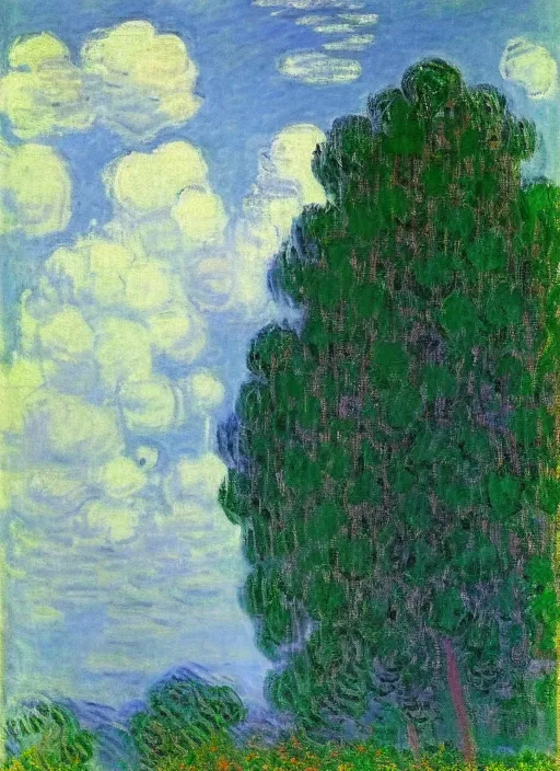 Prompt: a painting so beautiful and universally loved it creates peace on earth by claude monet and andy warhol