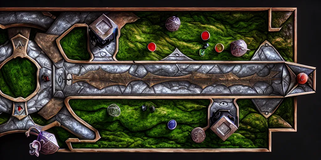 Image similar to a flat fantasy tabletop game board, fantasy art style, top view, car trading game, hyper realism, epic composition, high detail, octane render, unreal engine, 8 k, smooth gradients, professional photo, photorealistic, digital art, deviantart artstation, ray tracing, intricate complexity, extremely detailed,