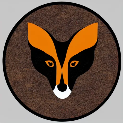 Image similar to an abstract logo depicting a fox