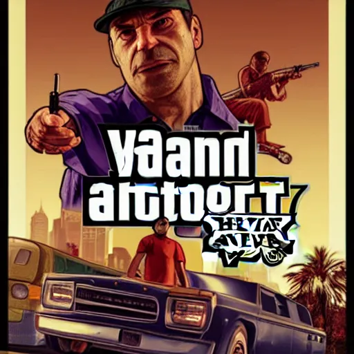 Image similar to crazy delusional tripping hobbo GTA V poster, detailed, closeup