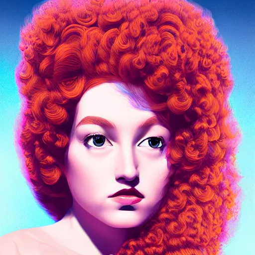 Prompt: portrait of Princess Merida, retro and ethereal, expressive pose, Op Art, highly detailed, digital painting, artstation, concept art, smooth, sharp focus, by Jean Auguste Dominique Ingres