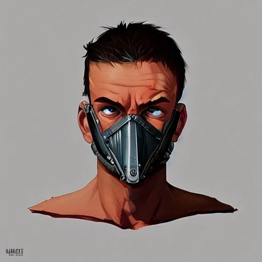 Image similar to face icon stylized minimalist mad max : fury road, loftis, cory behance hd by jesper ejsing, by rhads, makoto shinkai and lois van baarle, ilya kuvshinov, rossdraws global illumination