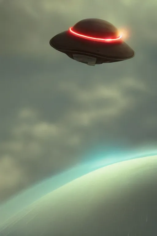 Prompt: A tiny UFO flying through space, pixar, dramatic lighting, cinematic, establishing shot, extremely high detail, foto realistic, cinematic lighting, post processed, concept art, high details, cinematic, 8k resolution, beautiful detailed, photorealistic, digital painting, artstation, concept art, smooth, sharp focus, artstation trending, octane render, unreal engine