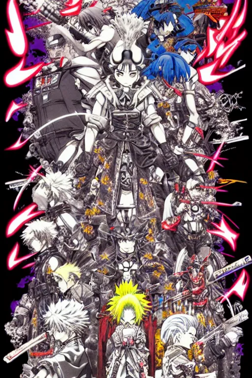 Image similar to epic anime poster by koji morimoto and katsuya terada and masamune shirow and tatsuyuki tanaka