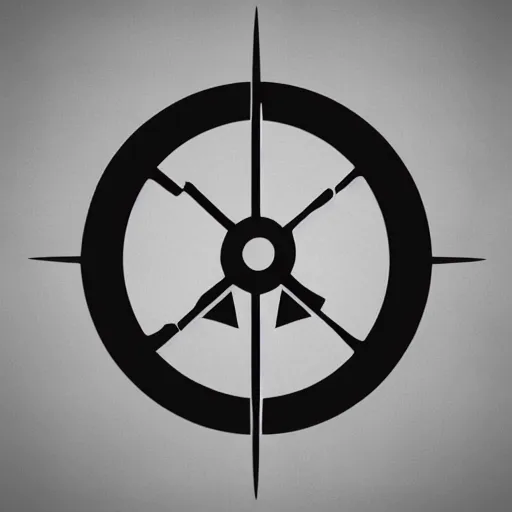 Image similar to vector symbol for a fictional guild, iconic, clean, white background, artstation, symbolic