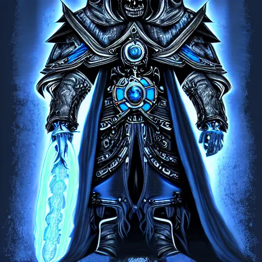 Image similar to the lich king artwork by mendoza eddie