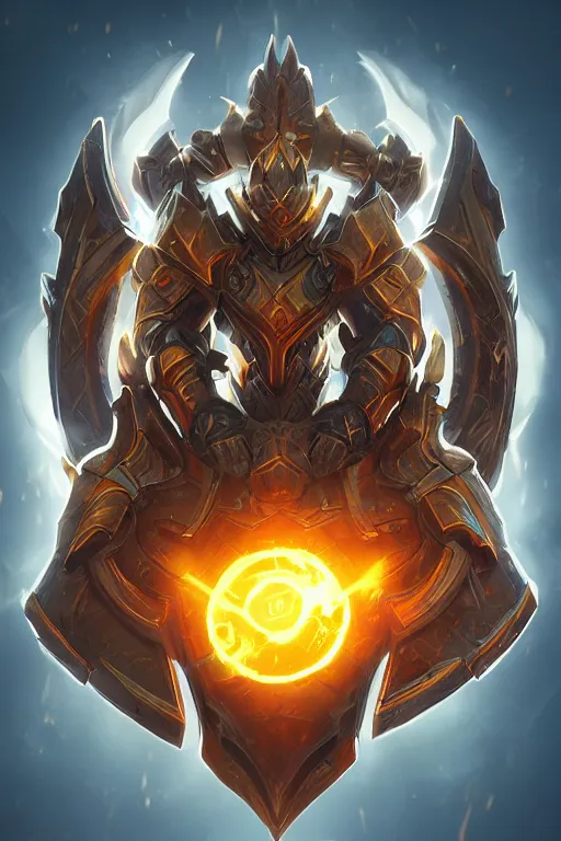 Image similar to shield fantasy epic legends game icon stylized digital illustration radiating a glowing aura global illumination ray tracing hdr fanart arstation by ian pesty and katarzyna da „ bek - chmiel