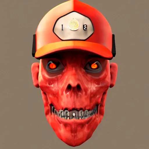 Prompt: ( glowing red zombie ) security officers beige!! uniform and caps trending on artstation very realistic proportional accurate high detail 4 k 8 k hd