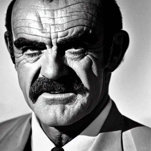 Image similar to sean connery as a zombie
