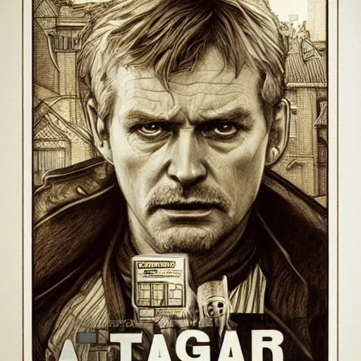 Prompt: amazing lifelike award winning pencil illustration of Scottish police drama taggart trending on art station artgerm Greg rutkowski alphonse mucha cinematic