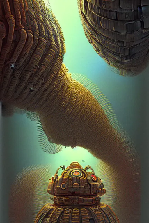 Image similar to design only! 2 0 5 0 s retro future art 1 9 7 0 s science fiction borders lines decorations space machine, mech, robot. muted colors. by jean - baptiste monge, ralph mcquarrie, marc simonetti, 1 6 6 7. mandelbulb 3 d, fractal flame, jelly fish, coral