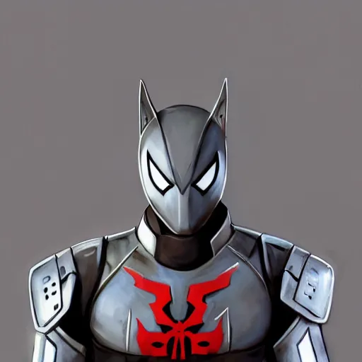 Image similar to greg manchess portrait painting of armored spiderman ultraman grey fox from metal gear cyborg gay japanese - american hybrid as overwatch character, medium shot, asymmetrical, profile picture, organic painting, sunny day, matte painting, bold shapes, hard edges, street art, trending on artstation, by huang guangjian and ail elvgren and sachin teng