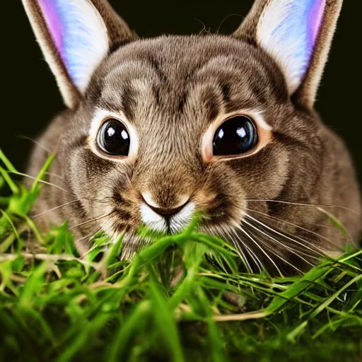 Prompt: bunny - cat, nature photography