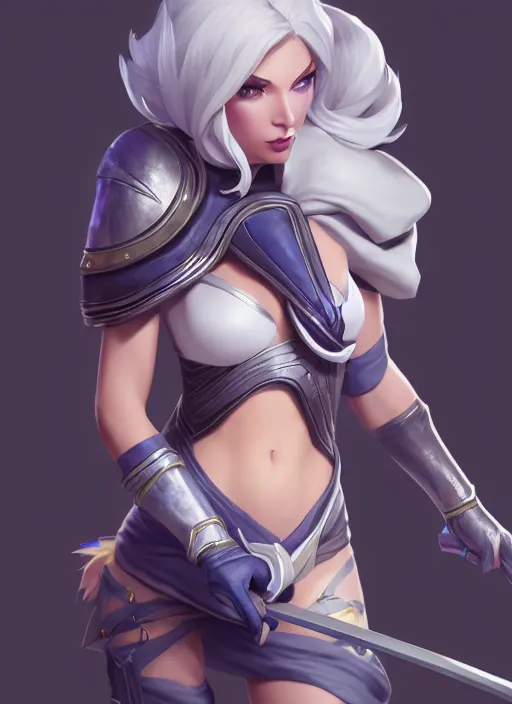 Image similar to ashe, from league of legends, holding silver bow, hyper detailed, digital art, trending in artstation, cinematic lighting, studio quality, smooth render, unreal engine 5 rendered, octane rendered, art style by klimt and nixeu and ian sprigger and wlop and krenz cushart