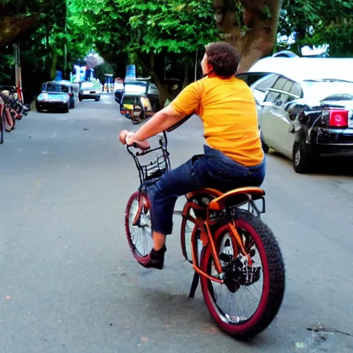 Image similar to donut on bike