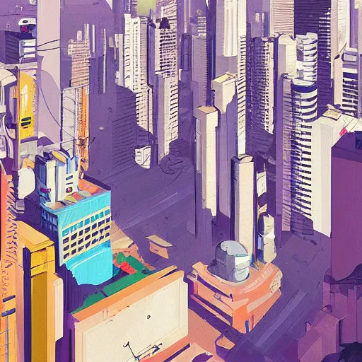 Image similar to sao paulo painted by james gilleard