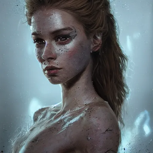 Image similar to full body pose, hyperrealistic mixed media painting of a beautiful woman, dim volumetric lighting, 8 k, octane beautifully detailed render, extremely hyper detailed, intricate, epic composition, cinematic lighting, masterpiece, trending on artstation, very very detailed, masterpiece, stunning, hdr, smooth, sharp focus, high resolution, award, winning photo, dslr, 5 0 mm