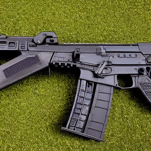 Prompt: kalashnikov assault rifle