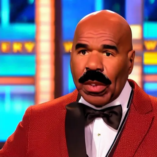 Image similar to Steve harvey on family feud as George Washington