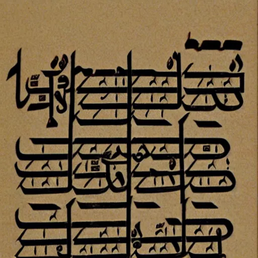 Image similar to poem written in arabic hangul script