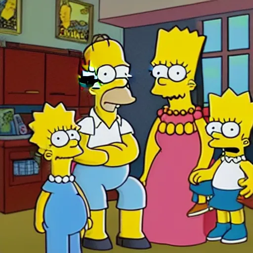 Prompt: a realistic version of the simpsons.