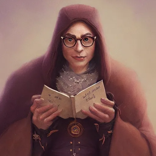 Prompt: a detailed portrait of a crow librarian with old glasses dressed, by justin gerard and greg rutkowski, digital art, realistic painting, dnd, character design, trending on artstation