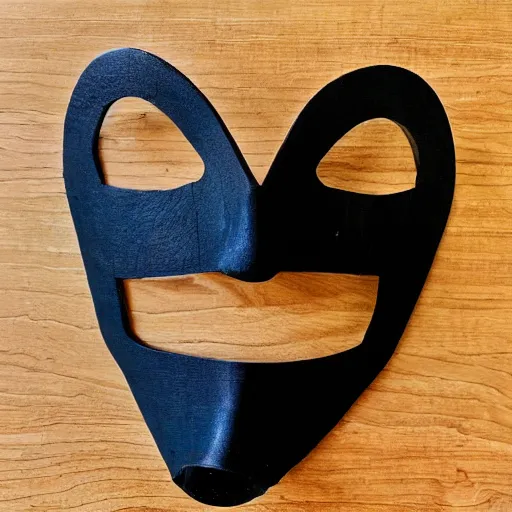 Image similar to wooden plague mask