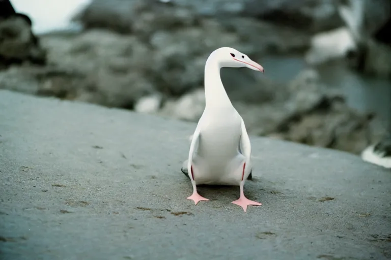 Image similar to a photo of a mewtwo seagull in its natural habitat, kodak ektachrome e 1 0 0 photography