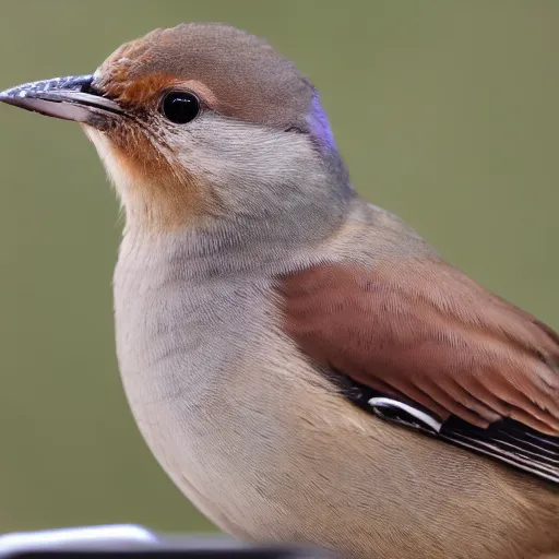 Image similar to quizzical bird stares ponderously at camera