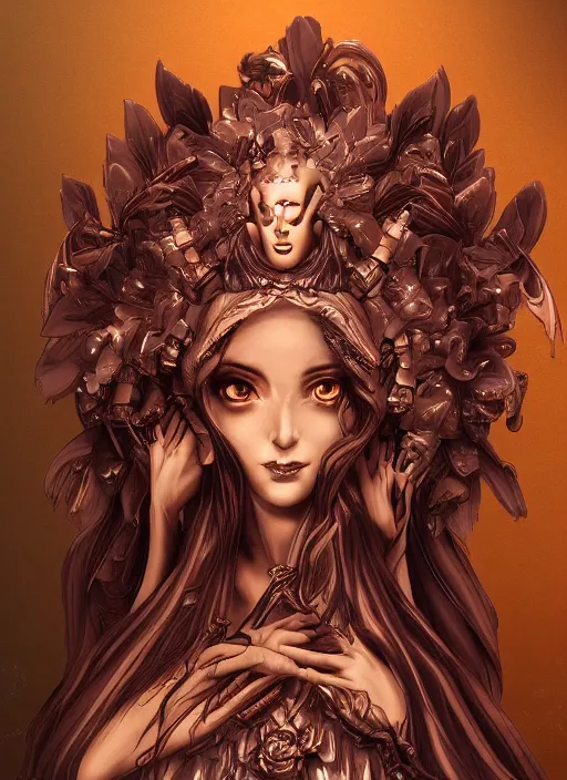 Image similar to the Goddess of Depression, detailed digital art, trending on Artstation