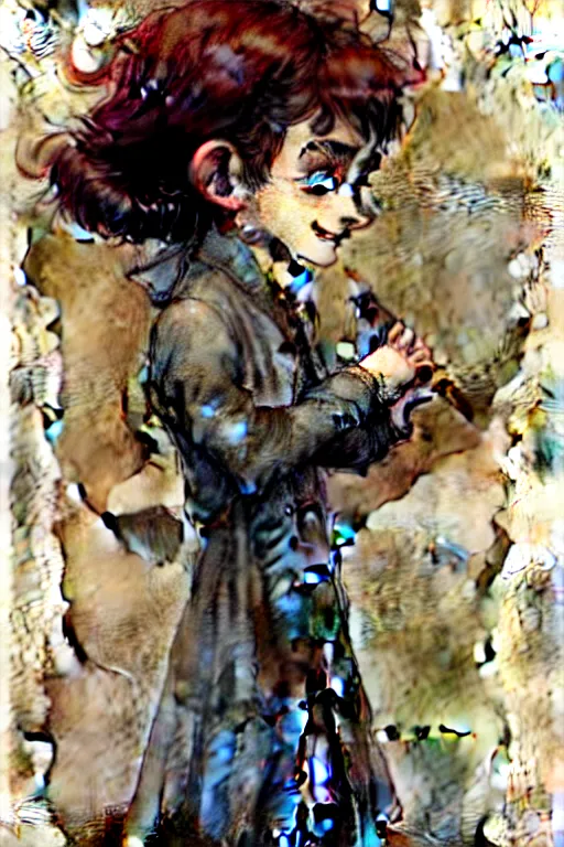Prompt: ( ( ( ( ( 1 9 5 0 s harry potter student. muted colors. ) ) ) ) ) by jean - baptiste monge!!!!!!!!!!!!!!!!!!!!!!!!!!!