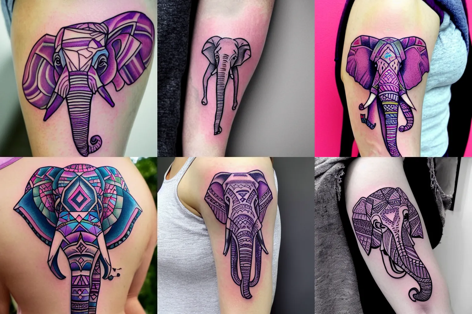 30+ Indian Elephant Tattoos - Symbolism and Design Ideas | Art and Design