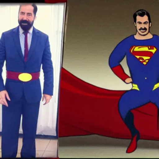 Prompt: santiago abascal as superman