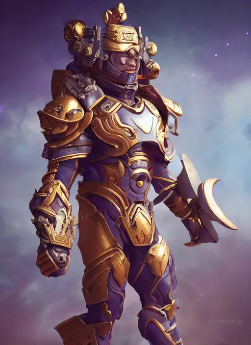 Prompt: a muscular warrior wearing cosmic armor on space, au naturel, hyper detailed, digital art, trending in artstation, cinematic lighting, studio quality, smooth render, unreal engine 5 rendered, octane rendered, art style by klimt and nixeu and ian sprigger and wlop and krenz cushart and riot and overwatch
