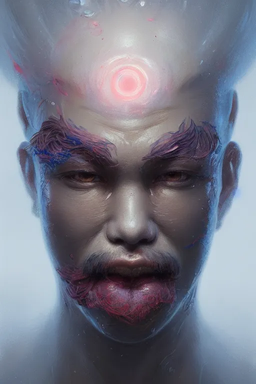 Image similar to ultra detailed close up facial portrait of elmo, extremely detailed digital painting, in the style of fenghua zhong and ruan jia and jeremy lipking and peter mohrbacher, mystical colors, rim light, beautiful lighting, 8 k, stunning scene, raytracing, octane, trending on artstation