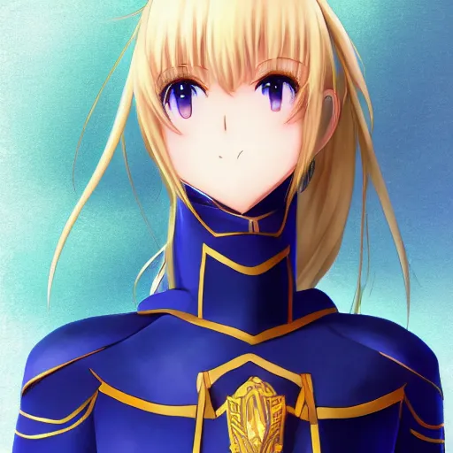 Image similar to portrait of artoria lily the princess of the knights, anime fantasy illustration by tomoyuki yamasaki, kyoto studio, madhouse, ufotable, trending on artstation