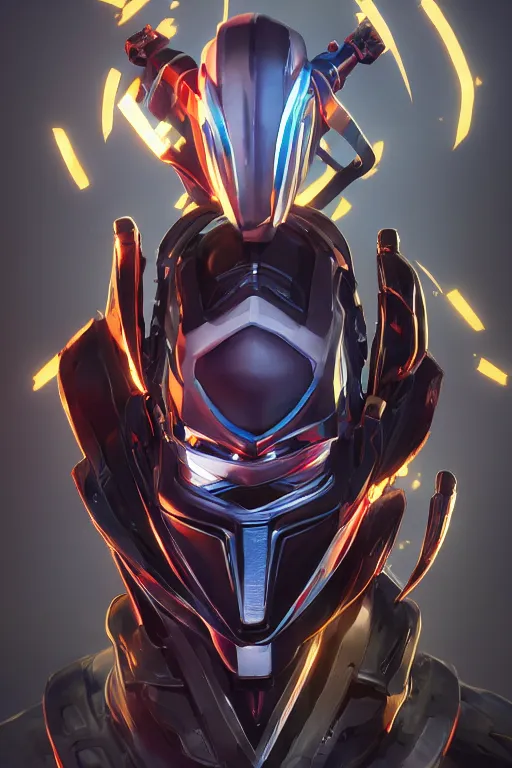 Image similar to epic mask helmet robot ninja portrait stylized as fornite style game design fanart by concept artist gervasio canda, behance hd by jesper ejsing, by rhads, makoto shinkai and lois van baarle, ilya kuvshinov, rossdraws global illumination radiating a glowing aura global illumination ray tracing hdr render in unreal engine 5