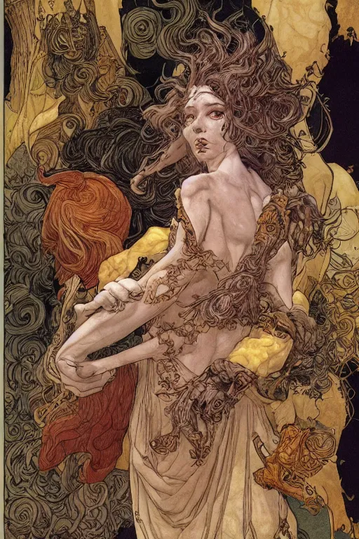 Image similar to three handed god, highly detailed, sharp focus, digital painting, illustration, trending on artstation, by rebecca guay, michael kaluta, charles vess