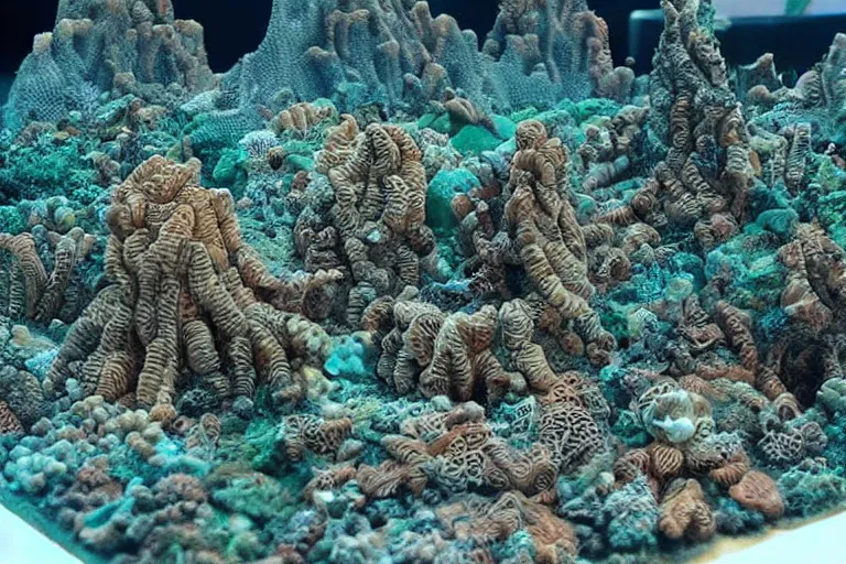 Image similar to “ a coral city. super detailed. intricate. photorealistic. award winning. ”