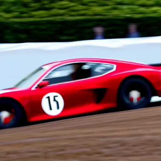 Prompt: Taylor swift races a car in Goodwood festival of speed, picture, magazine, instagram, motion blur