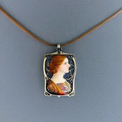 Image similar to necklace pendant artnouveau