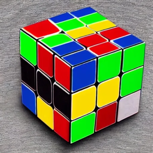 Image similar to rubik's cube with infinite sides