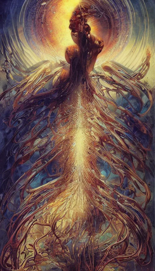 Image similar to The end of an organism, by Karol Bak, by Gainax Co,