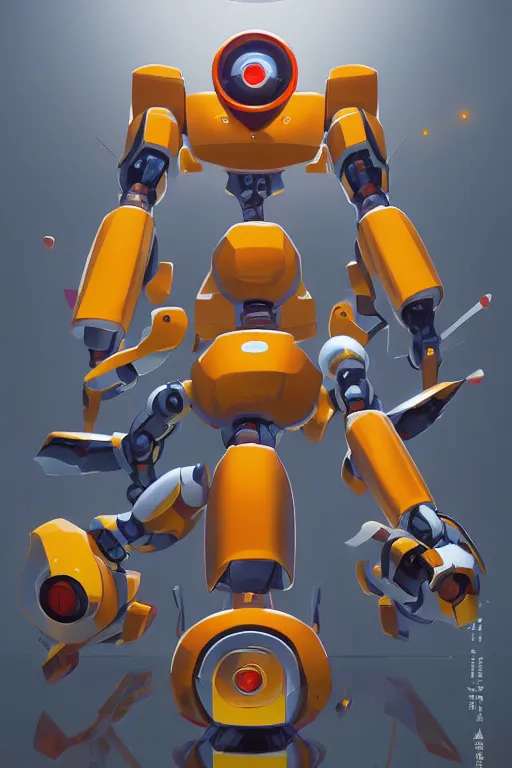 Image similar to metabots medabots medarotto medarot robot minimalist comics, behance hd by jesper ejsing, by rhads, makoto shinkai and lois van baarle, ilya kuvshinov, rossdraws global illumination ray tracing hdr radiating a glowing aura