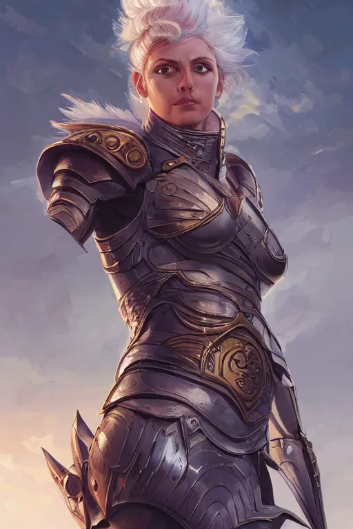 Image similar to amazon valkyrie athena, d & d, fantasy, portrait, highly detailed, headshot, digital painting, trending on artstation, concept art, sharp focus, illustration, art by artgerm and greg rutkowski and magali villeneuve