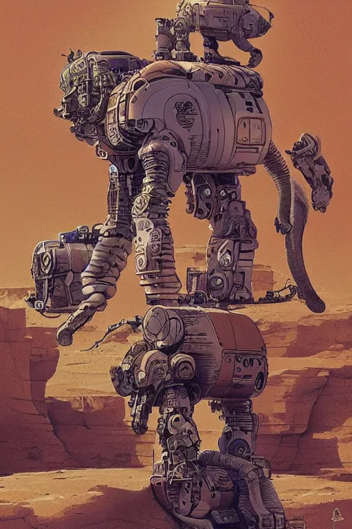 Image similar to 🐋 as 🐘 as 🤖 as 🕊 as 👽 as 🐳, desert, photography by kim jung gi, isaac asimov and marc simonetti