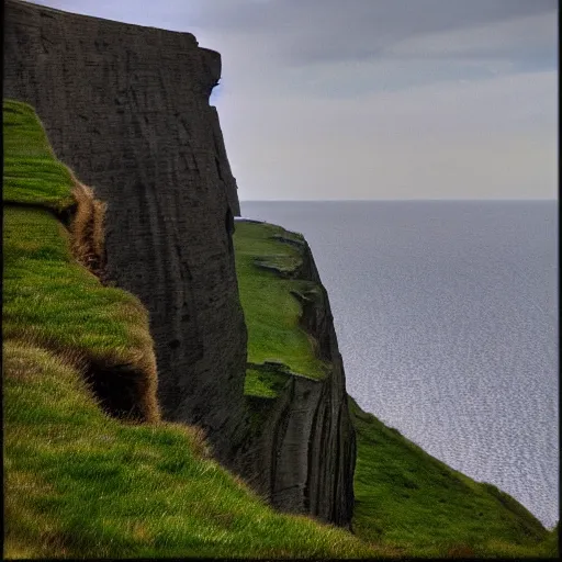 Prompt: the cliffs of insanity