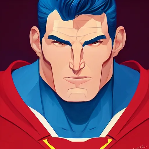 Image similar to face icon stylized minimalist superman, loftis, cory behance hd by jesper ejsing, by rhads, makoto shinkai and lois van baarle, ilya kuvshinov, rossdraws global illumination