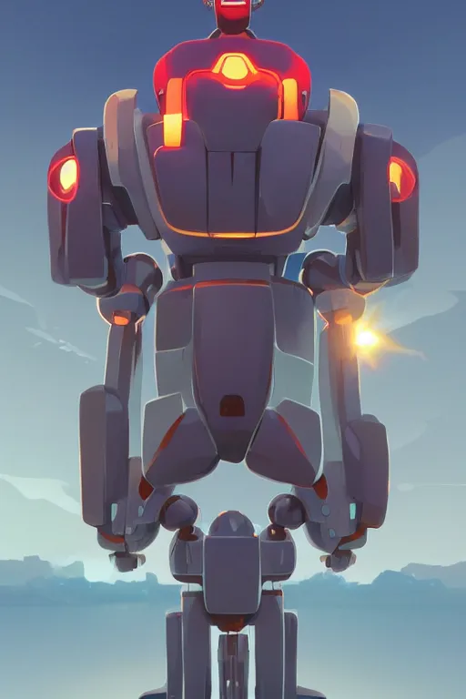 Image similar to metabots medabots medarotto medarot robot minimalist comics, behance hd by jesper ejsing, by rhads, makoto shinkai and lois van baarle, ilya kuvshinov, rossdraws global illumination ray tracing hdr radiating a glowing aura